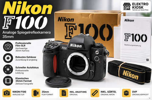 Nikon f100 fotocamera reflex - fotocamera,